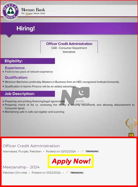 Latest Meezan Bank Jobs 2024 Online Apply At Meezanbank Meezan