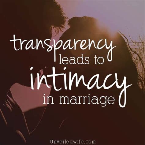 Experience Intimacy In Your Marriage Through Transparency Intimacy In