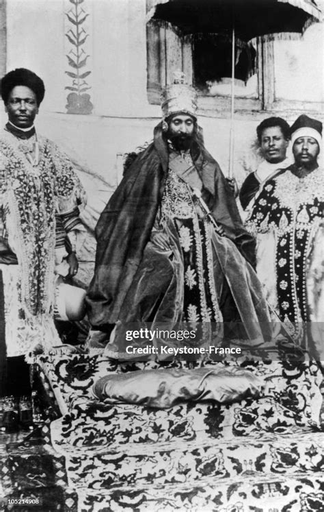 Emperor Haile Selassie Crowned King Of Abyssinia On November 2 1930