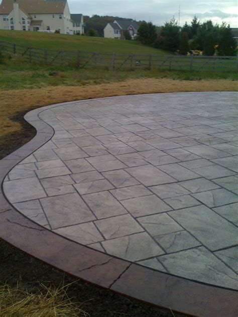 Stamped Concrete Border