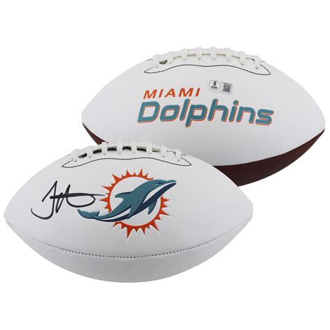 Tyreek Hill Signed Dolphins Logo Football Beckett Pristine Auction