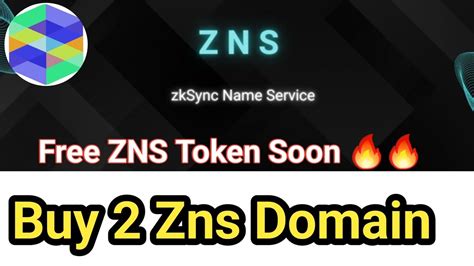 Zns Airdrop Confirm Buy Get Free Zns Domain Zksync Zns