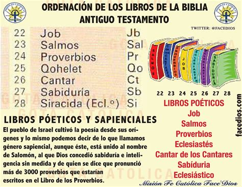 Gota Católica Gotas De Dios OrdenaciÓn De Los Libros De La Biblia Antiguo Testamento Libros