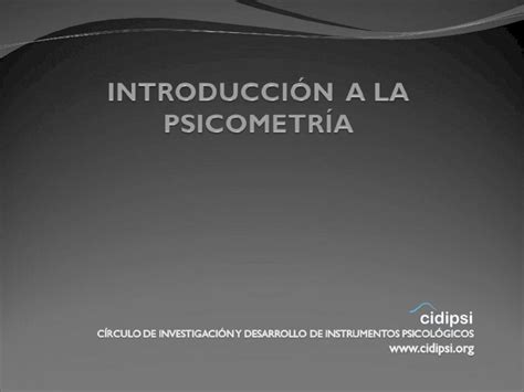 PPT Introducción a la Psicometría DOKUMEN TIPS