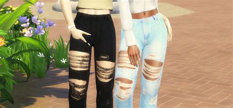 Maxis Match Ripped Jeans Cc For The Sims 4 All Free Fandomspot