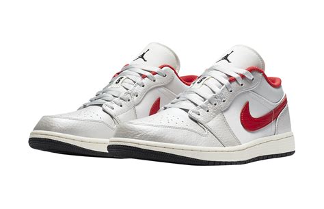 Air Jordan 1 Low Sail Varsity Red DA4668 001 KicksOnFire