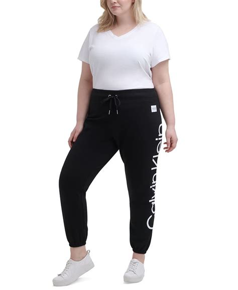 Calvin Klein Plus Size Logo Jogger Pants Macys