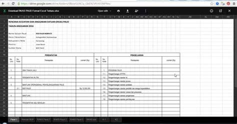 Contoh Rkas Bop Paud 2021 Contoh Format Buku Ddtk Paud Guru Ilmu