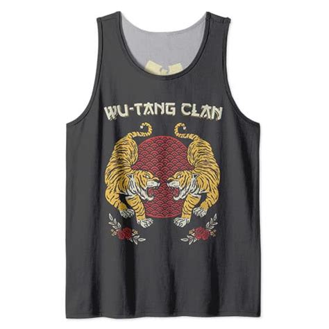 Wu Tang Clan Tiger Style Rose Art Tank Shirt