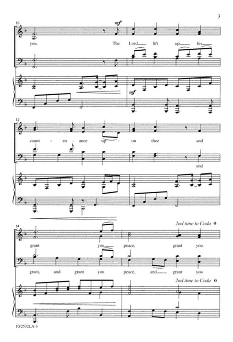 The Lord Bless You And Keep You 4 Part Digital Sheet Music Sheet Music Plus