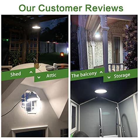 Solar Pendant Light Indoor Outdoor 6500k Solar Shed Light With Remote Control Ip65 Waterproof