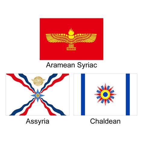 Assyrian Syriac-aramean and Chaldean Flags 150X90CM - Etsy Australia