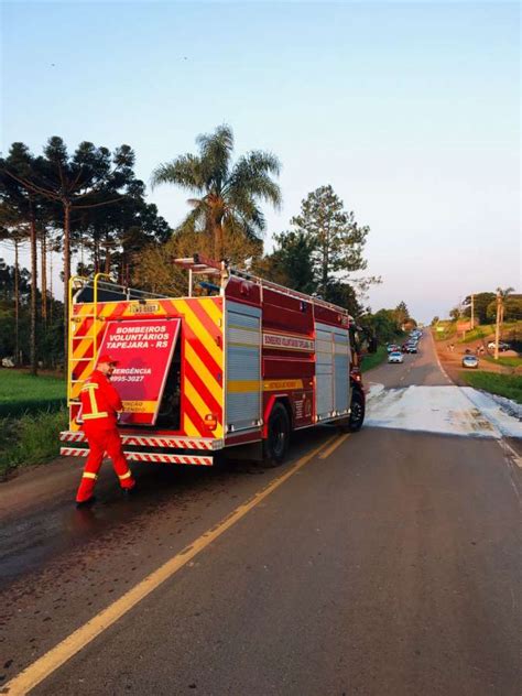 Capotamento Registrado Na Rs Em Tapejara R Dio Tapejara Fm