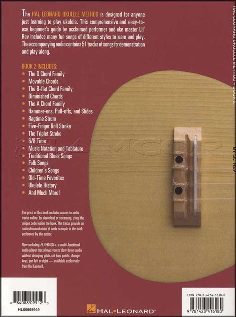 Hal Leonard Ukulele Method Book Audio By Lil Rev Book For