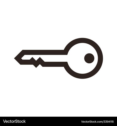 Key symbol Royalty Free Vector Image - VectorStock