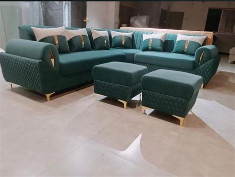 8 Seater Rexin Designer L Shape Corner Sofa Set At Rs 36000 Set In New