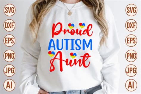 Proud Autism Aunt Svg Graphic By Trendy Svg Gallery · Creative Fabrica