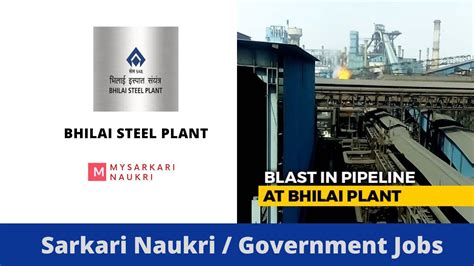 Bhilai Steel Plant Recruitment: For Various Posts - MySarkariNaukri En