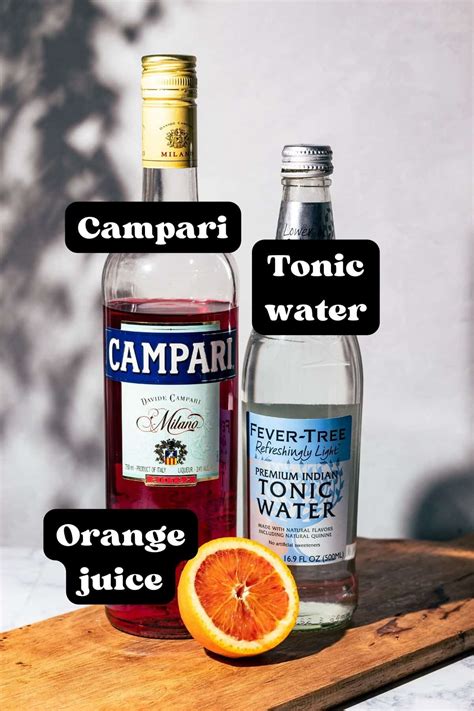 Campari Tonic Cocktail - A Grateful Meal