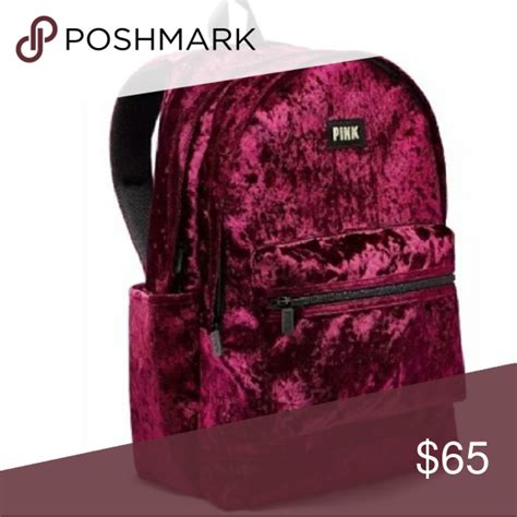 Pink Vs Velvet Ruby Campus Backpack Velvet Backpack Pink Velvet