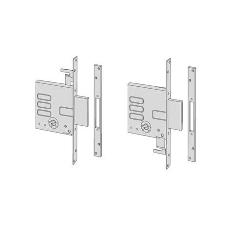 Coppia Serratura Cisa Entrata Mm Da Infilare Mandate Dx Sx