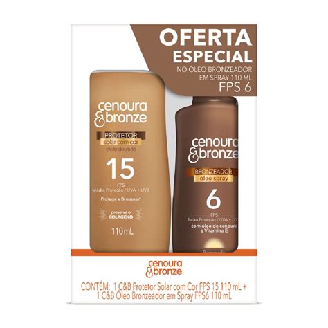 Prot Sol C Bronze Fps15 110ml Mais Bronz C Bronze Fps6 Oleo Spr 110ml