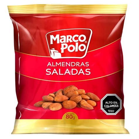 Almendras Saladas Marco Polo 80 G AyF Market Papudo