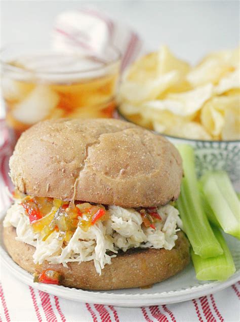 Slow Cooker Ohio Shredded Chicken Sandwiches - Foodtastic Mom