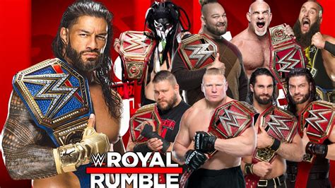 Every Universal Champion In Royal Rumble Match WWE 2K22 YouTube