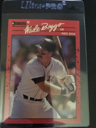 Donruss Baseball Card Wade Boggs Boston Red Sox Hof Nm Error