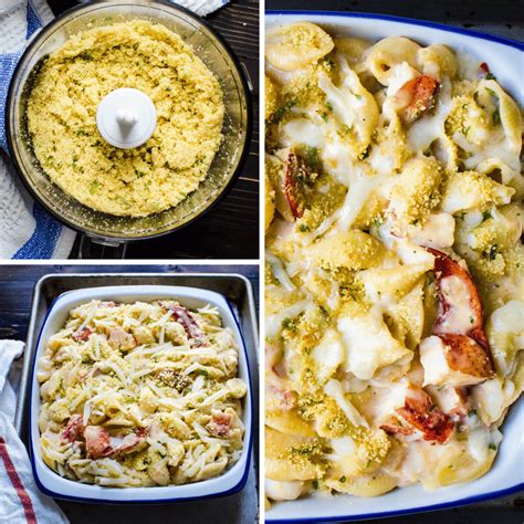 Cheesy Lobster Casserole With Shell Pasta Garlic And Zest