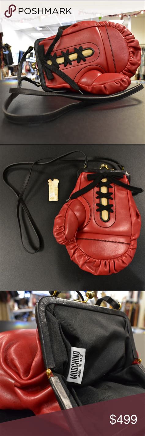 Authentic MOSCHINO Boxing Glove Handbag Bags Boxing Glove Bag