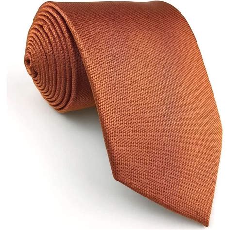 Couleur Unie Orange Mariage Homme Cravate Classic Fashion H