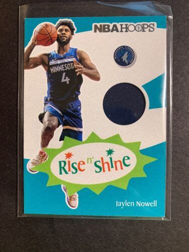 Jaylen Nowell Panini Nba Hoops Basketball Rise N Shine Jersey