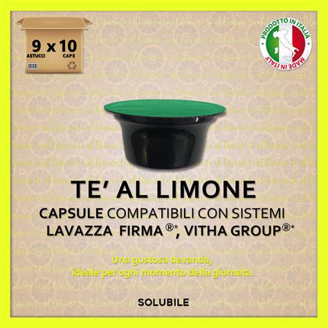 TE AL LIMONE Solubile Compatibili Lavazza Firma Vitha Group 90