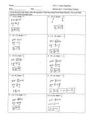 Unit Linear Equations Homework 1 Simplifying Expressions Answer Key