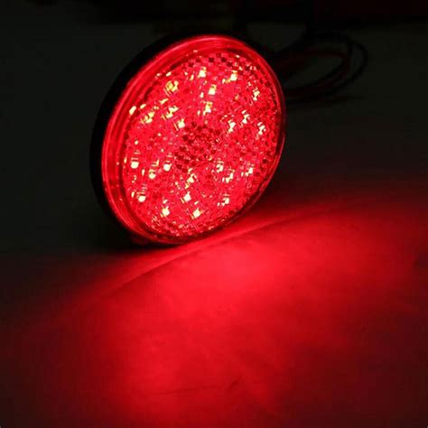 Colors Motorcycle Led Round Reflector Tail Brake Turn Signal Light