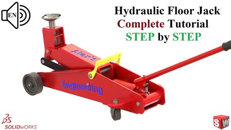 Hydraulic Floor Jack Assembly Solidworks Tutorial 2021 Step By Step