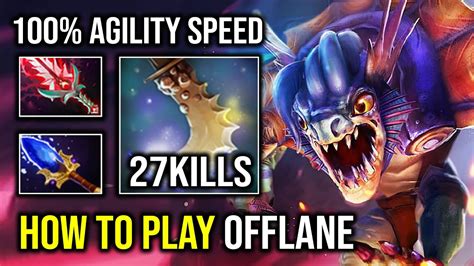 How To Play Offlane Slark Like A Pro 100 Max Agility Buff Crazy Frog