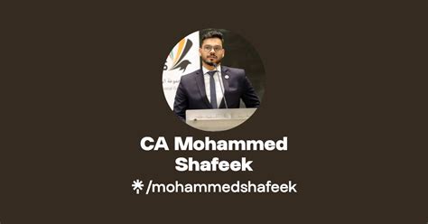 CA Mohammed Shafeek Instagram Linktree