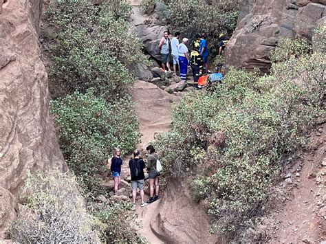 Fotos Un Turista Sufre Una Ca Da En El Barranco De Las Vacas Mientras