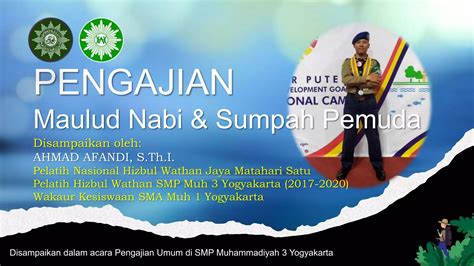 Pengajian Maulud Nabi Dan Sumpah Pemuda Ppt