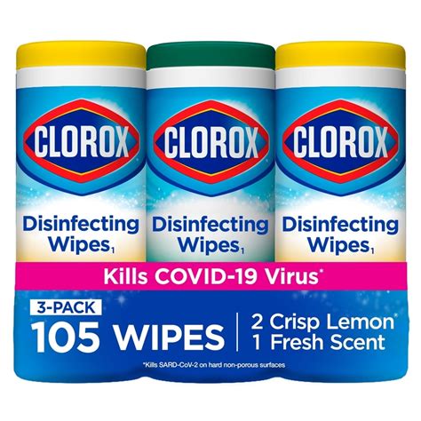 Shop Clorox Disinfecting Wipes 105-Count Fresh/Lemon All-Purpose ...