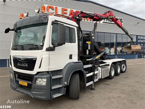 MAN TGS 35 440 8x4 Euro 6 Palfinger 18 Tonmeter Z Kraan Abrollkipper