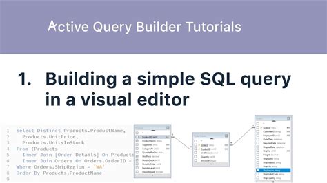 Creating A Simple Select Sql Query Active Query Builder Tutorial Part 1 Youtube