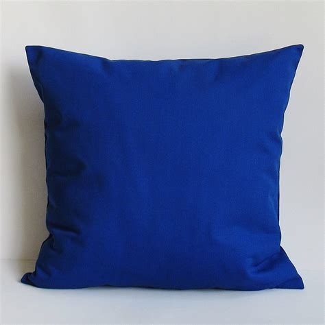 Cobalt Royal Blue Pillow Cover Decorative Throw Accent Sofa