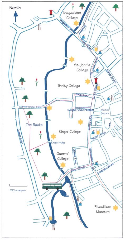 Cambridge Attractions Map PDF - FREE Printable Tourist Map Cambridge ...