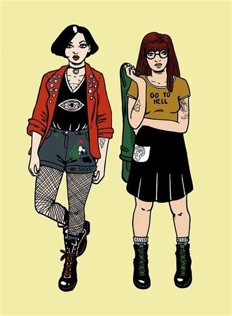 Daria And Jane All Grown Up A4 Illustration Print Daria Daria Tv