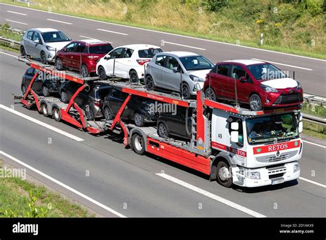 Car Carrying Vehicle Carrying Trailer Hi Res Stock Photography And