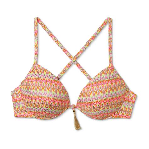 Shade Shore Light Chevron Bikini Top Pink D D Dd Dd J Ebay